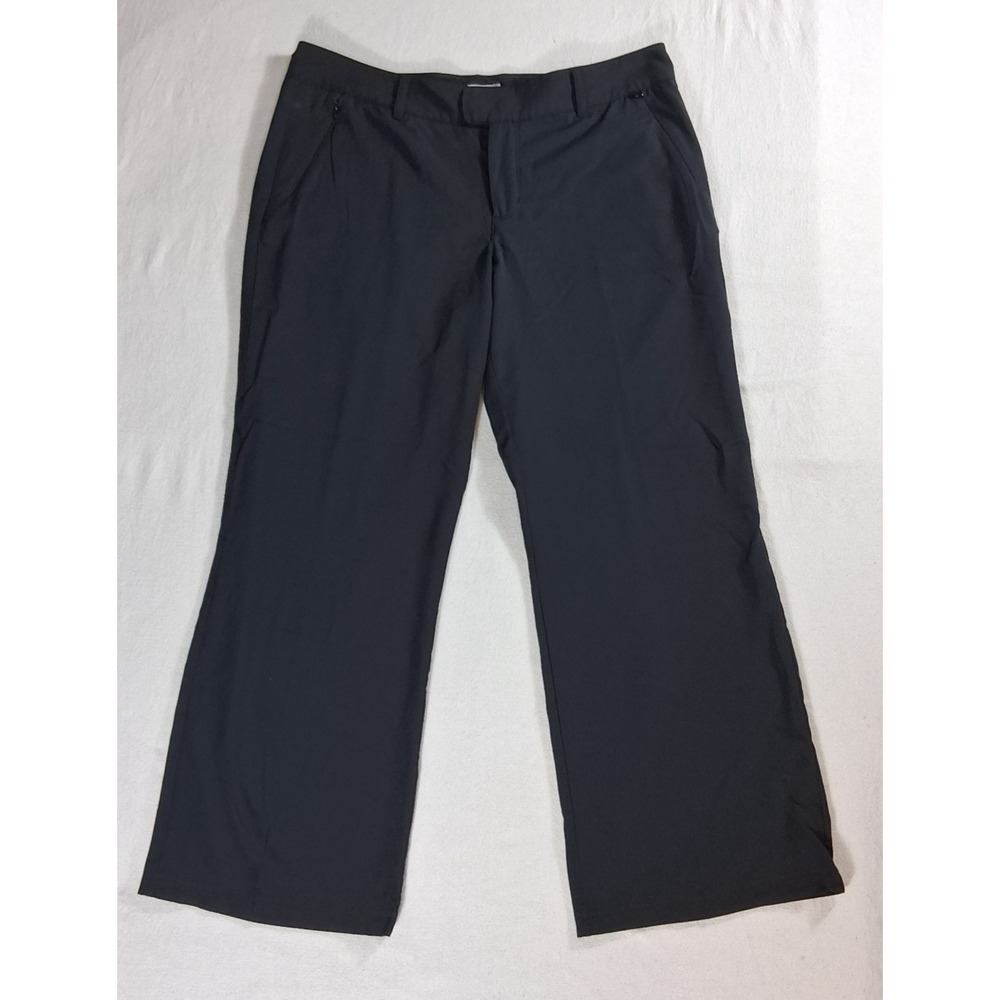 Columbia Titanium Women's Pants Size 14 Regular Black Straight Leg Casual Pant